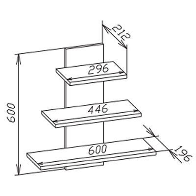 Настенная полка ПК-8